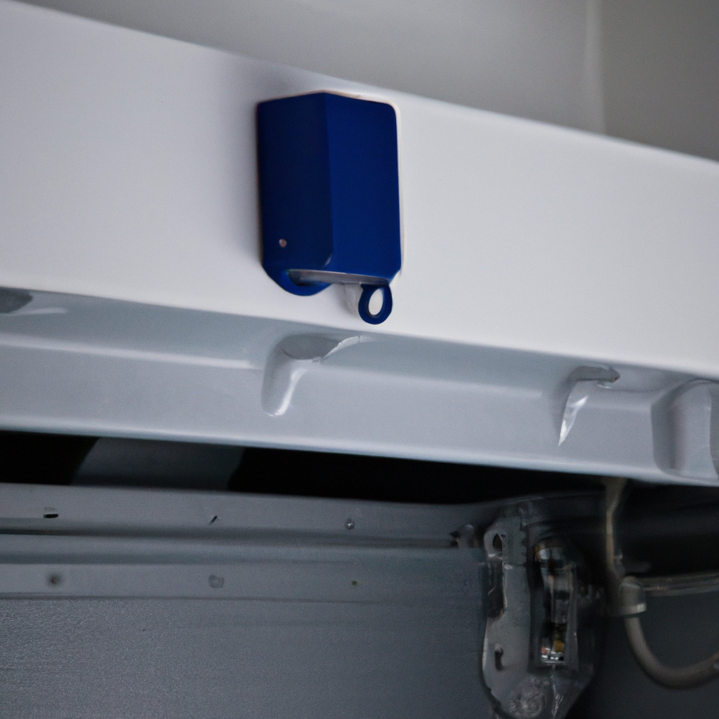 Close-up of a residential garage door opener mechanism in a clean Issaquah, WA garage